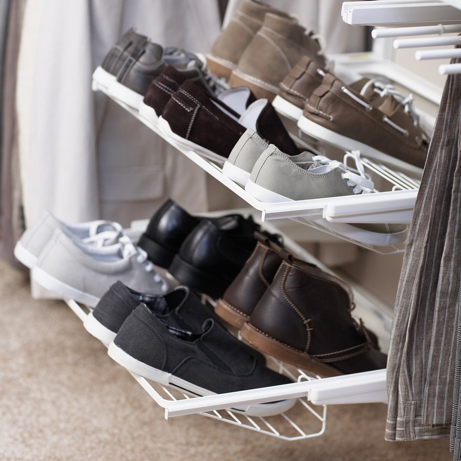 гардеробные системы полки для обуви